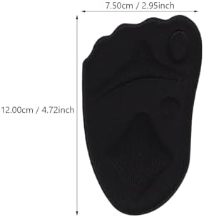 4 Pairs 4d Sponge Front Palm Pads for High Heels, Soft Breathable Forefoot Insoles with Sweat Absorption, Anti-Slip Half Size Cushions for Relief and Foot Comfort