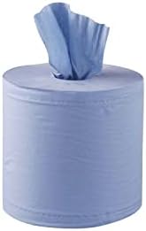 Jantex Centrefeed Roll Blue. 400 sheets per roll. Pack quantity: 6 by Catering Store Direct Ltd