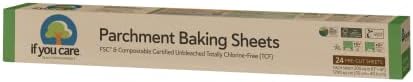 If You Care Parchment Paper Baking Sheets – 3 Pack of 24-Count Precut Liners - Unbleached, Chlorine Free, Greaseproof, Silicone Coated – Standard Size – Fits 12.5” x 16” Pans