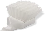 Carlisle FoodService Products 3662000 Flo-Pac Plastic Handle Utility Scrub Brush, Nylon Bristles, 2" Bristle Trim, 8" Length, White, 3 Count