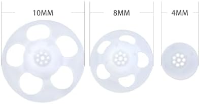 Click Dome 8mm Open for Connexx,Siemens,Signia and Rexton RIC Hearing Aids with Cleaning Brush Tools (8MM)