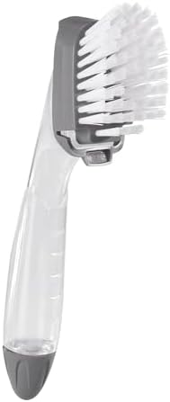 3M Scotch-Brite 750-4 Non-Scratch Dish Brush, Ergonomic Handle, Plastic
