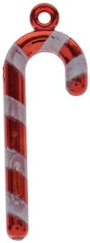 Mini Candy Cane Ornament Charms,Plastic - 20 Piece - 1.09 Inches