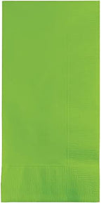 Creative Converting Touch of Color 2-Ply 50 Count Paper Dinner Napkins, Fresh Lime