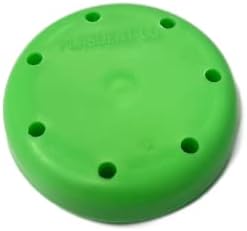 2/Pcs Dental Bur Block 7 Capacity for Burs Round Magnetic Autoclavable Dental Lab Bur Block Holder (Neon Green)