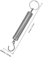 Alipis 2pcs Portable 5kg Handheld Spring Scale with Stainless Steel Hook Luggage and Fruit Weighing Tool for Travel and Home Use