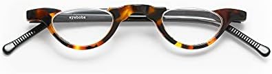 eyebobs - Topless | Premium Reading Glasses for Men and Women | Half Rim Frame for Narrow Faces | Available in 0.0x - 4.0x