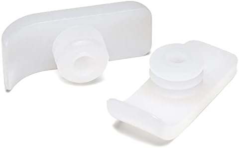 Lumex Walker Glide Skis, Rubber Feet for 1" Walkers, 1 Pair, White, 603210R