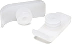 Lumex Walker Glide Skis, Rubber Feet for 1" Walkers, 1 Pair, White, 603210R