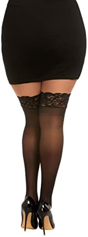 Dreamgirl Women's Sheer Thigh High Socks