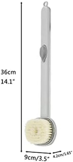 Shower Brush, Long Handle Shower Scrub Brush, Long Handle Bathroom Massage Cleaning Brush, Soap Dispenser Back Brush for Shower Brush