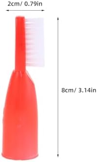 Unomor 20pcs Portable Prison Toothbrush Finger Sleeve Oral Cleaning Brush Soft Mini Tooth Brushes for Inmates Detention Centers High Security Safe Design