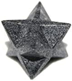 Natural Hematite Merkaba 1 inch Star Jet International Healing Gun Metal Stone Spiritual Divine India A++ Crystal Therapy Geometry