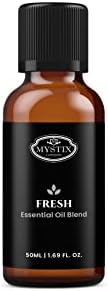 Mystix London | Fresh Pure & Natural Essential Oil Blend 50ml - for Diffusers, Aromatherapy & Massage Blends | Perfect as a Gift | Vegan, GMO Free