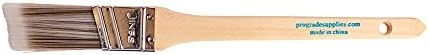 12PK 1 inch Angle Brush Premium Wall/Trim House Paint Brush Set Great for Professional Painter and Home Owners Painting Brushes for Cabinet Decks Fences Interior Exterior & Commercial Paintbrush.