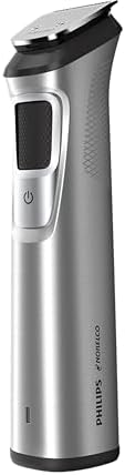 PHILIPS Multi Groomer 8000 Series, 21 Piece Grooming Kit, Beard Trimmer for Men, All-in-One Precision Trimmer for Face, Head, and Body