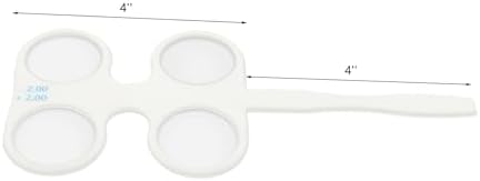 4 Units Optical Flipper Optometry Plastic Flip Trial Lens Confirmation Ophthalmic Flipper Optical Instruments, 4pcs/Set (±0.50, ±1.00, ±1.50, ±2.00)