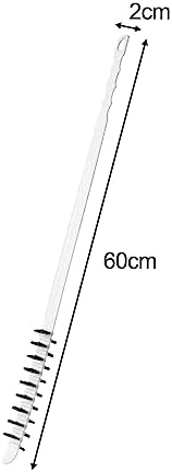 Dryer Vent Cleaner Brush Nylon Double Side Brush Long Flexible Refrigerator Coil Brush for Household Cleaning (White)