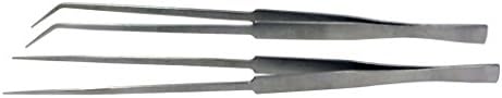 SE Stainless Steel 10" Tweezers Set (2 PC.) - TW2-402
