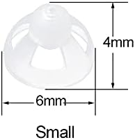 TopHomer 4 Pcs Hearing Aid Open Domes Ear Tips Soft Silicone Open Hearing Aid Accessories Washable and Antistatic Re-usable(S)