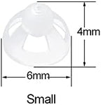 TopHomer 4 Pcs Hearing Aid Open Domes Ear Tips Soft Silicone Open Hearing Aid Accessories Washable and Antistatic Re-usable(L)