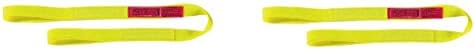Liftall EE1601NFX3 Eye-Eye Web Sling, Nylon, 1" x 3', 1-ply, Vertical Capacity- 1200 LBS, Flat-Eye (2)