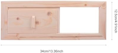 Cedar Sauna Ventilation Panel Wood Louver Air Vent Blinds Grille for Sauna Room Equipment High Temperature Resistant Easy Install