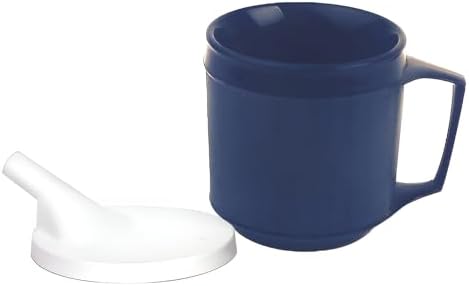 Kinsman Enterprises 16032 Non-Weighted Insulated Cup with Tube Lid, 8 oz., Blue