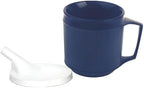 Kinsman Enterprises 16032 Non-Weighted Insulated Cup with Tube Lid, 8 oz., Blue