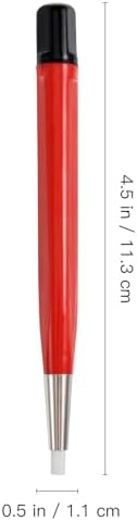 ULTECHNOVO Fiberglass Scratch Brush Pen, Precision Watch Cleaning & Rust Removal Tool, Fiber Polishing Pen for Jewelry, Electronics & Clock Repair, Red