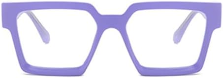 Style Reading Glasses for Women Men, Fashion Square Blue Light Blocking Readers
