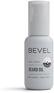 Bevel Beard Oil for Men - Moisturizing Beard Oil with Jojoba Oil and Argan Oil, Adds Shine and Helps Prevent Dryness, Frizz and Breakage, 1 Oz
