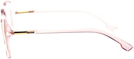 Shiratori Woman's New Retro Blue Light Blocking Glasses Big frame Nerd Eyeglasses Frame Anti Blue Ray Computer Game Glasses Pink