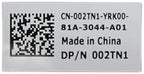 Compatible for Dell Latitude E7440 E7450 Replacement LCD Front Frame Bezel Plastic Trim Webcam Fits for 02TN1