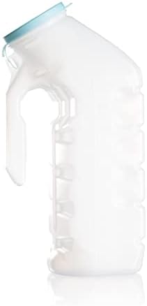 Urinals for Men with Translucent Lid – 32 Oz. Bottle – 6 Pack-Male Urinal Bottles with Glow in The Dark Lid– Durable and Reliable – Practical Design – for Camping, Travel People… (6 Pack, 32, Fl Oz)