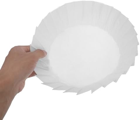 BESTonZON Basque Cake Baking Liners 8-inch Oil Paper Cupcake Liners 50pcs Non-folded Parchment Sheets for Baking and Bakery Supplies