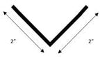 Stainless Steel Corner Guard, 2" x 2" x 48", No Wings - Flat Sides