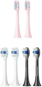 Compatible for SOOCAS X1 X3 X3U X5 Teeth Brush Replacement Heads ，Sonic Electric Toothbrush(White 2 pcs)