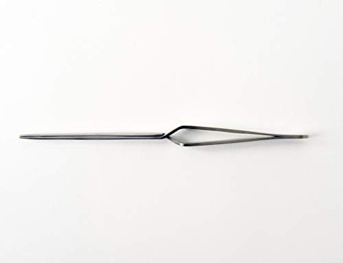 Hozan P-89 Reverse Action Tweezers, Total Length: 6.5 inches (165 mm), Maximum Opening Width: Approx. 0.8 inches (20 mm), Tip Width: 0.1 inches (2 mm), General Purpose Type, Straight Type