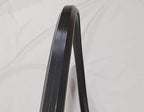 wheelchair rear wheel replacement Tire,24" x 1" Universal Flat Free Polyurethane Tire,Wheelchair Tire, Low Profile Urethane Foam, Pyramid Shape,Free Zip Ties (1Ea Black)