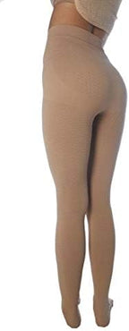 CzSalus Flat knit Lipedema, Lymphedema support slimming compression leggins (Kl1 18-21 mmHg)