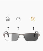 Ultra-Light Multi-Focal Photochromic Reading Glasses, Anti-Blue Light Glasses Lightweight, For Work Reading