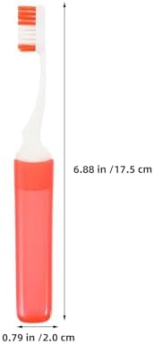 8pcs Travel Toothbrush Set with Soft Bristles and Portable Covers, Small Head Manual Toothbrushes for Adults, Orthodontic Cleaning, for Camping, Hiking, Business Trips, and Travel