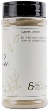 Olive & Vine Ground Marjoram, Earthy & Sweet, Seasoning for Soups, Stews, and Roasts, With Rich Tradition, Authentic Taste, For Global Recipes (4.72 Ounce)