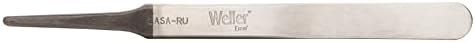 Weller Erem 2ASA Precision Tweezers with Flat Rounded Tips Suitable for All Standard Gripping Applications and Assembly Jobs on Printed Circuit Boards, 120mm