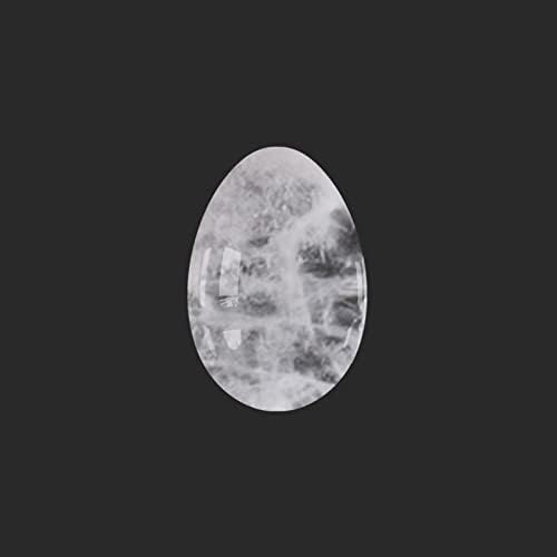 Undrilled Yoni Eggs Natural Real Jade Massage Egg for Women Kegel Exercise Feminine Hygiene Massage Balls,Rock Quartz,L-4.5x3cm