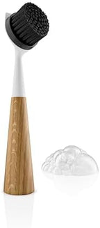 EVA SOLO | Dish Brush Oak Nylon White | Effortless Washing-Up Brush for Stubborn Debris | Easy to Clean & Store | Removeable Brush Head | White