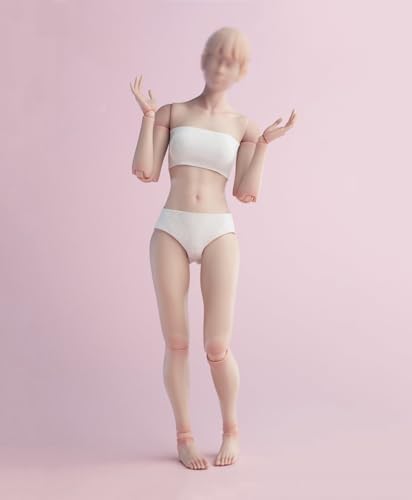 1/6 Scale Female Body,12inch Worldbox Female Joint Flexible Pale Suntan Skin Action Figure Body Collection (Pale Skin, Standard Version)