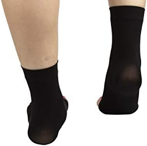 PRO 11 WELLBEING- Men And Women's Compression Ankle Sleeves (Black, Large)