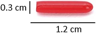 100 Pieces Red Plastic Eyelash Tweezers Cover Grafting Eyelashes Tips Covers Tweezer Point Protectors for Stainless Steel Straight Elbow Tweezers